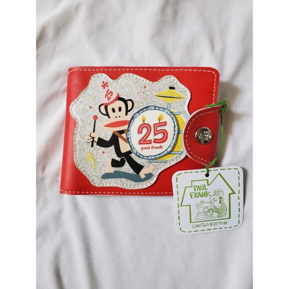 Paul Frank Red Wallet with Silver Accents - Picture 7 of 7